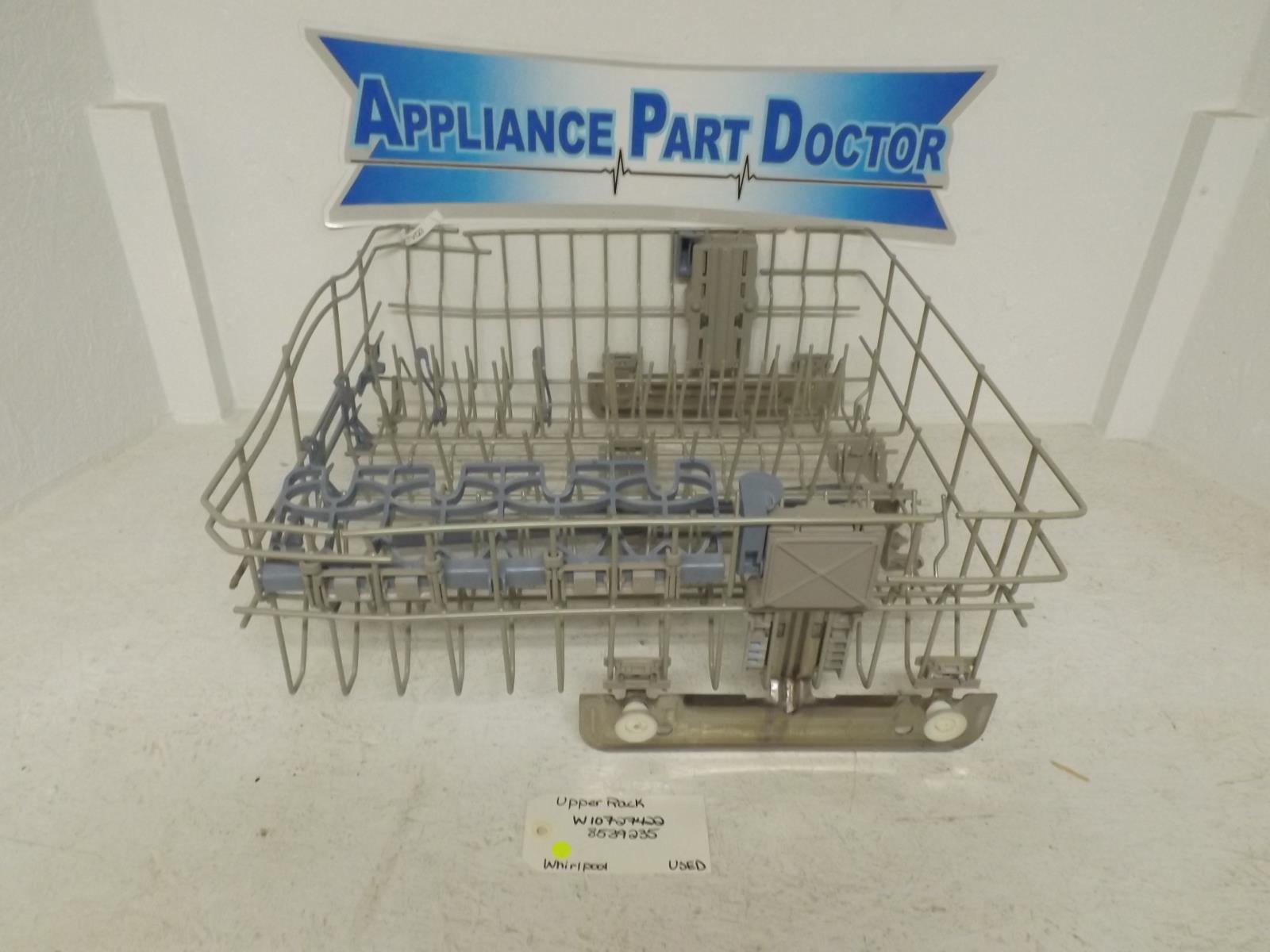 Whirlpool Dishwasher W10727422 8539235 Upper Rack Used Whirlpool Dishwasher W10727422 8539235 Upper Rack Used
